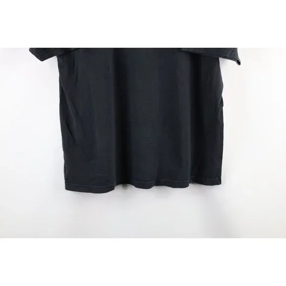 Vintage Streetwear Mens Size XL Faded Dragon Demon All Over Print T-Shirt Black - Picture 8 of 8